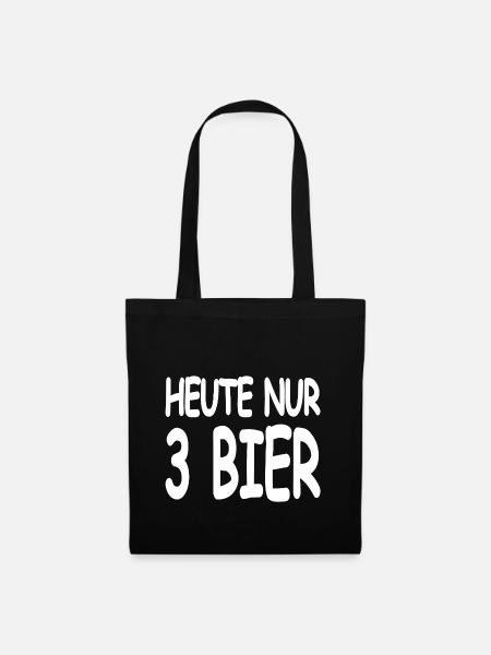 Bier - Stoffbeutel - Schwarz