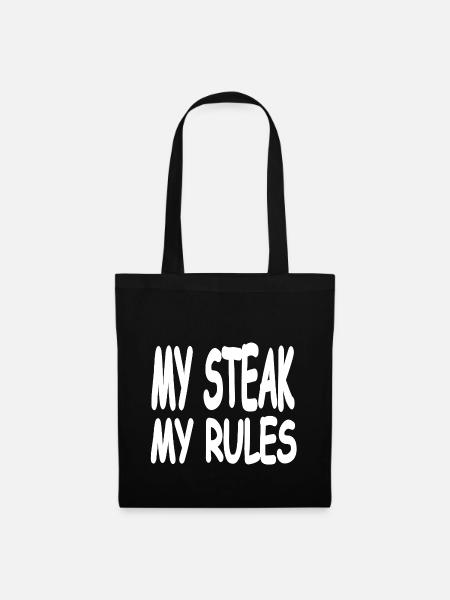 Steak - Stoffbeutel - Schwarz