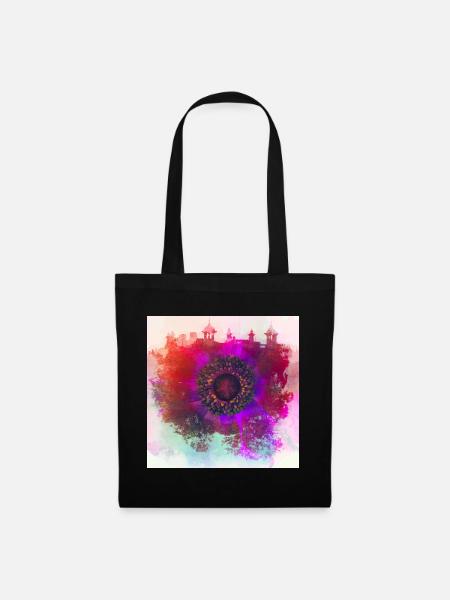 Abstract poppy - Tote Bag - black