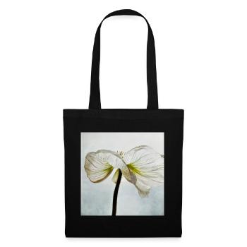 White poppy flower - Tote Bag - black - Front