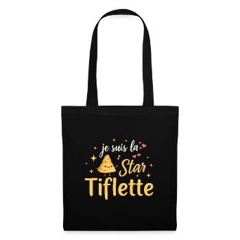 I'm The Star Tiflette Lustiges originelles Geschenk - Stoffbeutel - Schwarz - Vorne