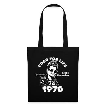 55. Geburtstag Pogo for life since 11/1970 - Tote Bag - black - Front