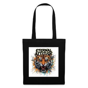 Pose du Tigre Éternel - Sac en tissu - noir - Devant