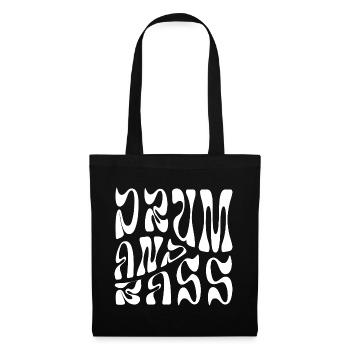 Drum and Bass Musik Geschenk - Stoffbeutel - Schwarz - Vorne