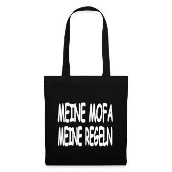 Mobylette - Sac en tissu - noir - Devant