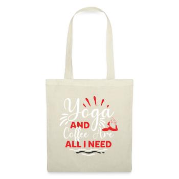Yoga & Café – Votre Chemise Rituelle du Matin - Sac en tissu - nature - Devant