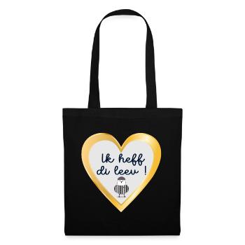 Low German I love you - Tote Bag - black - Front