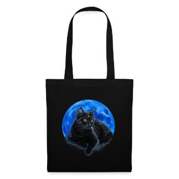 Starry feline. - Tote Bag - black - Front