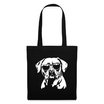 Boxer Dog Sunglasses - Tote Bag - black - Front