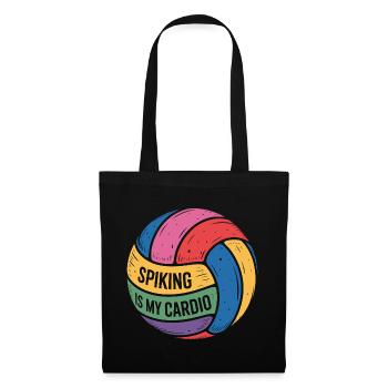 Le smash est ma motivation pour le cardio volley-ball - Sac en tissu - noir - Devant