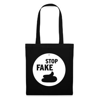 STOP FAKE - Tote Bag - black - Front
