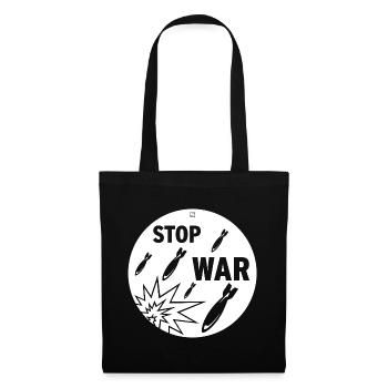 STOP WAR - Stoffbeutel - Schwarz - Vorne