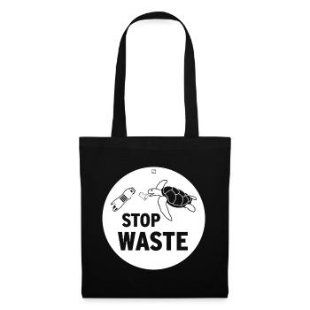 STOP WASTE - Tote Bag - black - Front