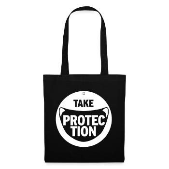 PRENDRE UNE PROTECTION - Sac en tissu - noir - Devant