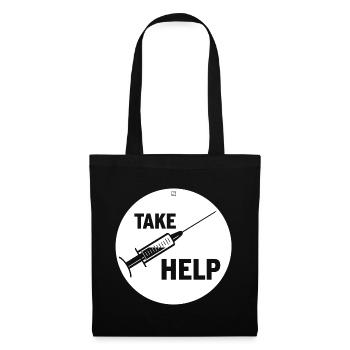TAKE HELP - Tote Bag - black - Front