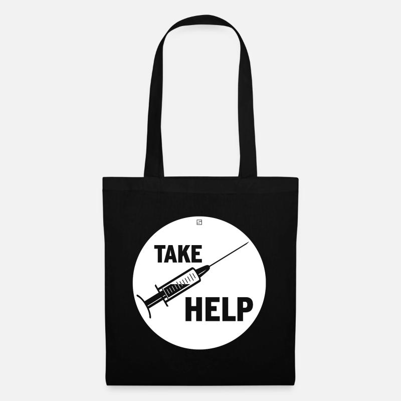 TAKE HELP - Tote Bag - black