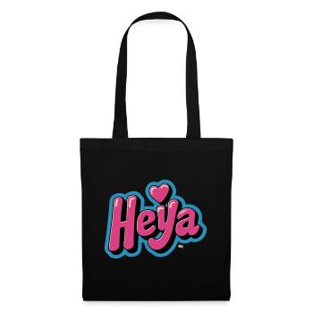 Heya Heart Bubble - Tote Bag - black - Front