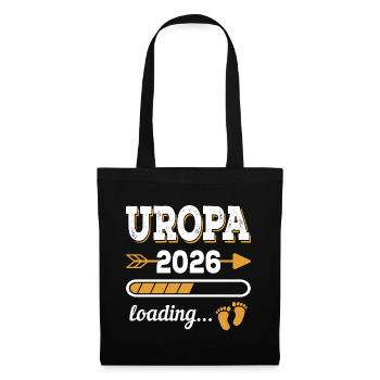 Uropa 2026 Loading Zukünftiger Urgroßvate Geschenk - Stoffbeutel - Schwarz - Vorne