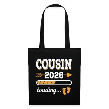 Cousin 2026 Loading Big Cousin Gift - Tote Bag - black - Front