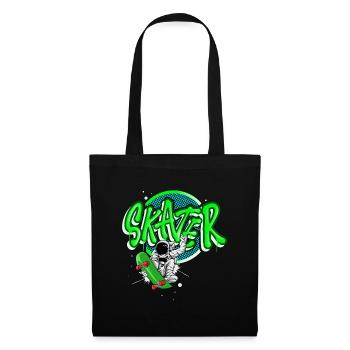 Skateboard Astronaut - Tote Bag - black - Front