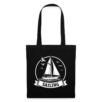Sailing Sailboat Maritim Sport - Tote Bag - black - Front