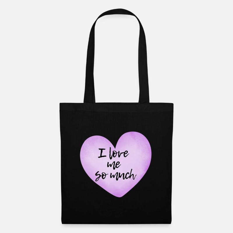 I love me so much - Selflove Statement  - Stoffbeutel - Schwarz
