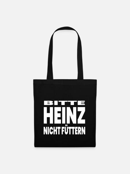 Füttern - Stoffbeutel - Schwarz