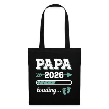 Dad 2026 Loading Father-to-be Gift Idea - Tote Bag - black - Front