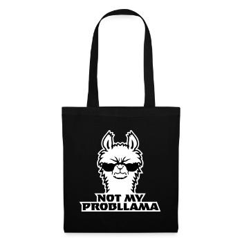 Lama Cool Sunglasses Not My Problama Angry Evil - Tote Bag - black - Front