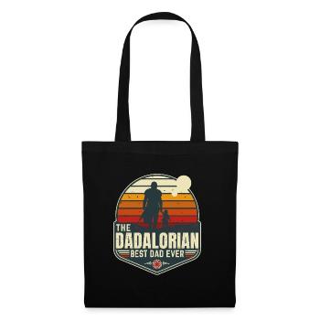 The Dadalorian Mando - Sunset - Best Dad - Badge - Sac en tissu - noir - Devant