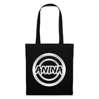 Anina en cadeau - Sac en tissu - noir - Devant
