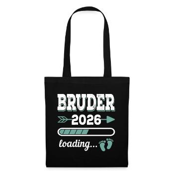 Brother 2026 Loading Siblings-to-be Gift - Tote Bag - black - Front