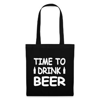 Bière - Sac en tissu - noir - Devant