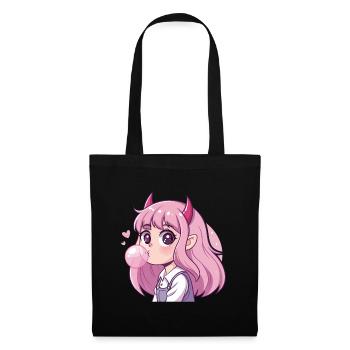 Pink Haired Demon Bubblegum - Tote Bag - black - Front