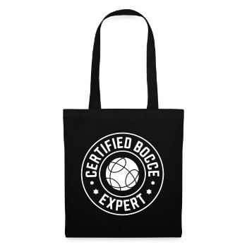Pétanque Pétanque Joueur de pétanque Boulesport Cadeau - Sac en tissu - noir - Devant