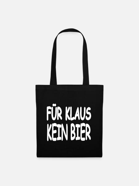 Bier - Stoffbeutel - Schwarz