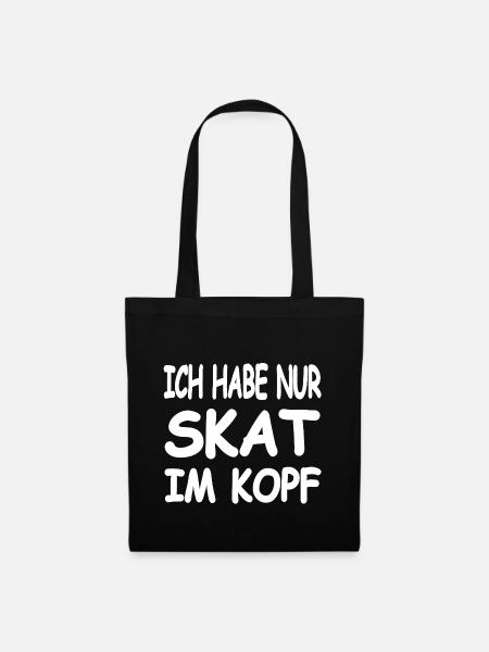 Skat - Stoffbeutel - Schwarz