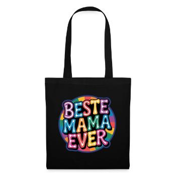Meilleure maman de tous les temps arc-en-ciel - Sac en tissu - noir - Devant
