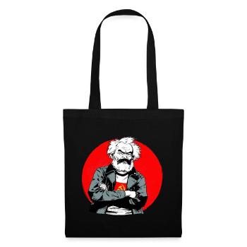 Rebellious head in the red circle - Tote Bag - black - Front