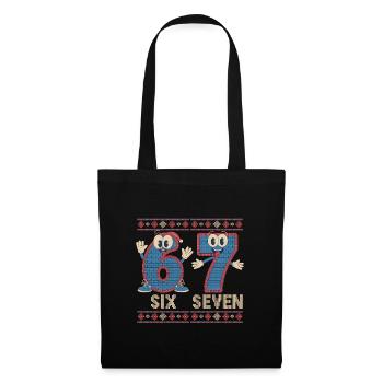 6 7 Six Seven Memes – Christmas - Tote Bag - black - Front
