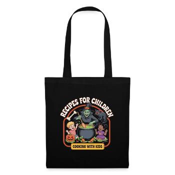 Cuisiner avec les enfants - T-shirt cool d’Halloween - Sac en tissu - noir - Devant