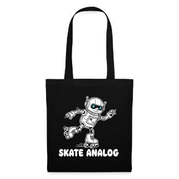 Robot Skate Analog - Tote Bag - black - Front