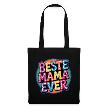 Meilleure maman de tous les temps - Art de maman colorée - Sac en tissu - noir - Devant