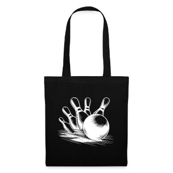 Boule de bowling magique en route pour la victoire - Sac en tissu - noir - Devant