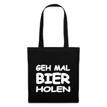 Bière - Sac en tissu - noir - Devant