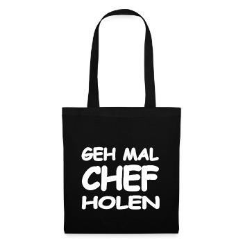 Chef - Stoffbeutel - Schwarz - Vorne