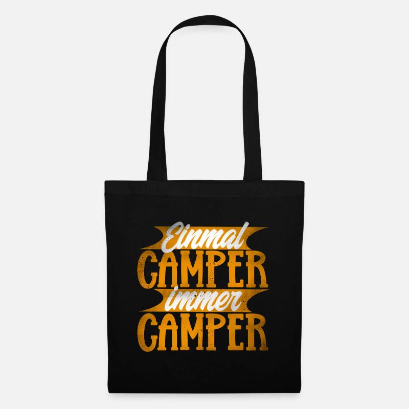Camping - Stoffbeutel - Schwarz