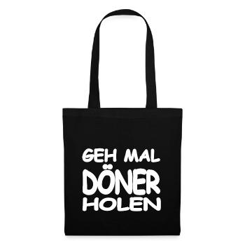 Döner - Stoffbeutel - Schwarz - Vorne
