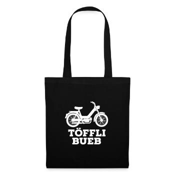 Töffli Bueb Retro Mofa Design - Stoffbeutel - Schwarz - Vorne