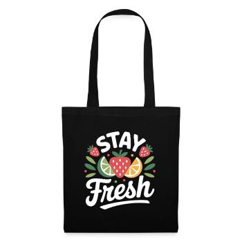 Reste tranquille - Sac en tissu - noir - Devant